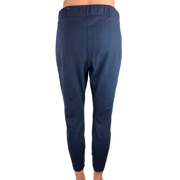 Old Navy Womens Blue Pull On Elastic Waist Activewear Ankle Trouser Pant Size M - Picture 3 of 5